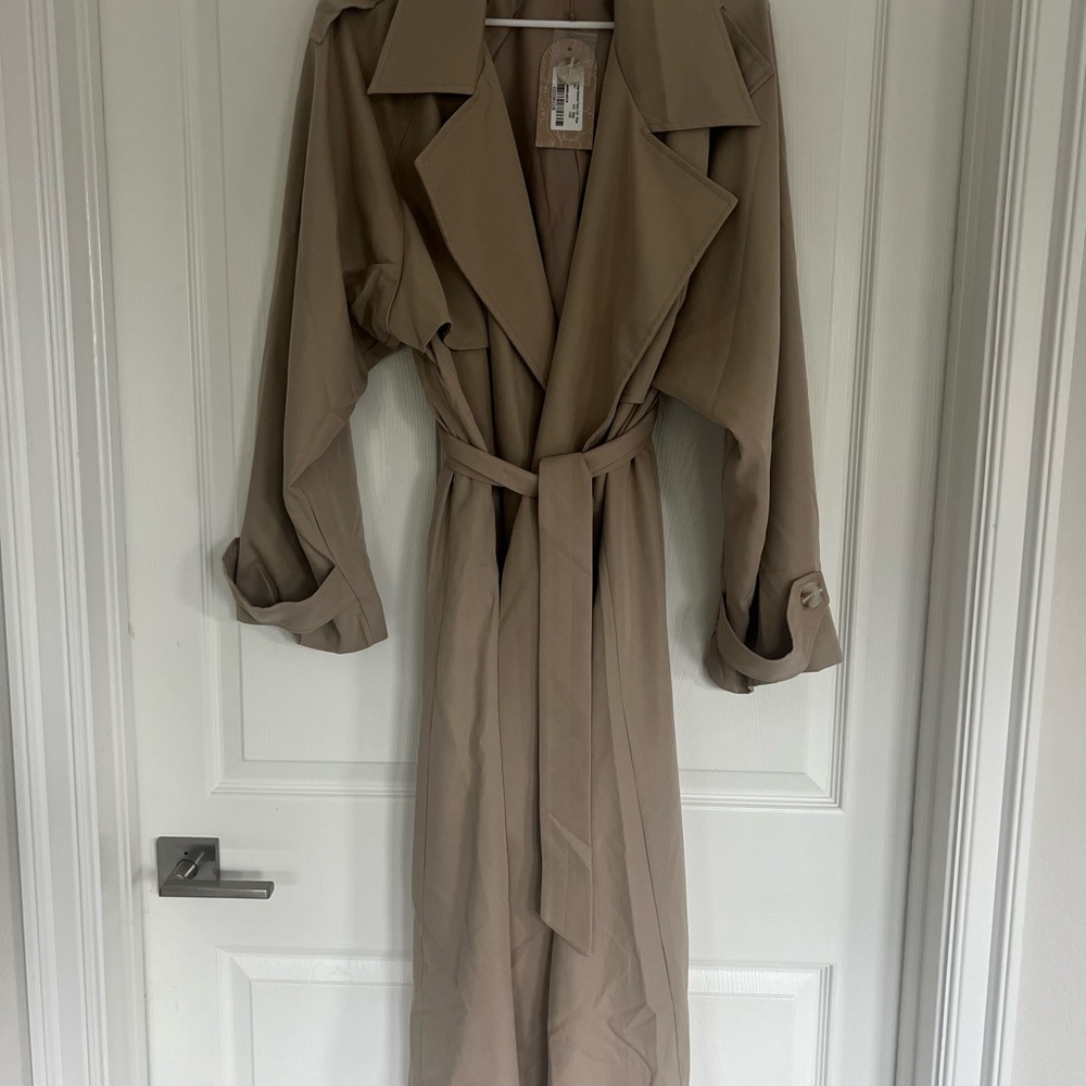 Meshki Tan Trench Coat